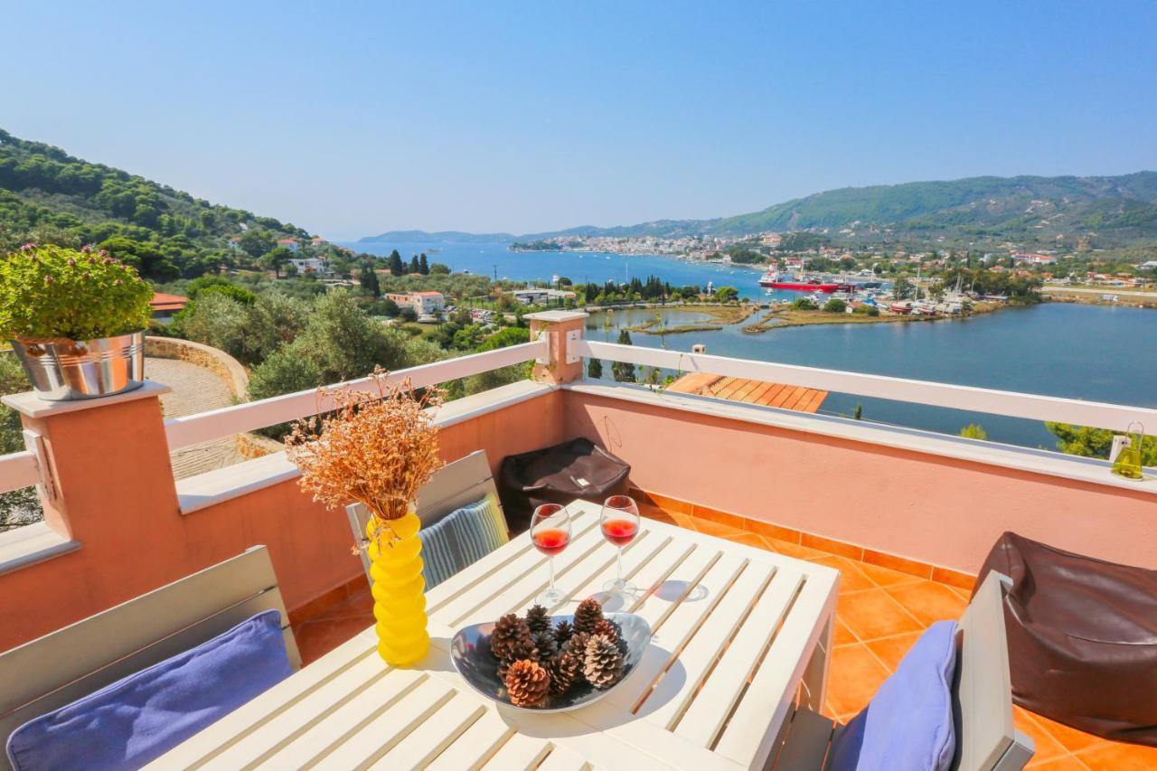 Skiathos Seaview Villa With Pool Punta ภายนอก รูปภาพ