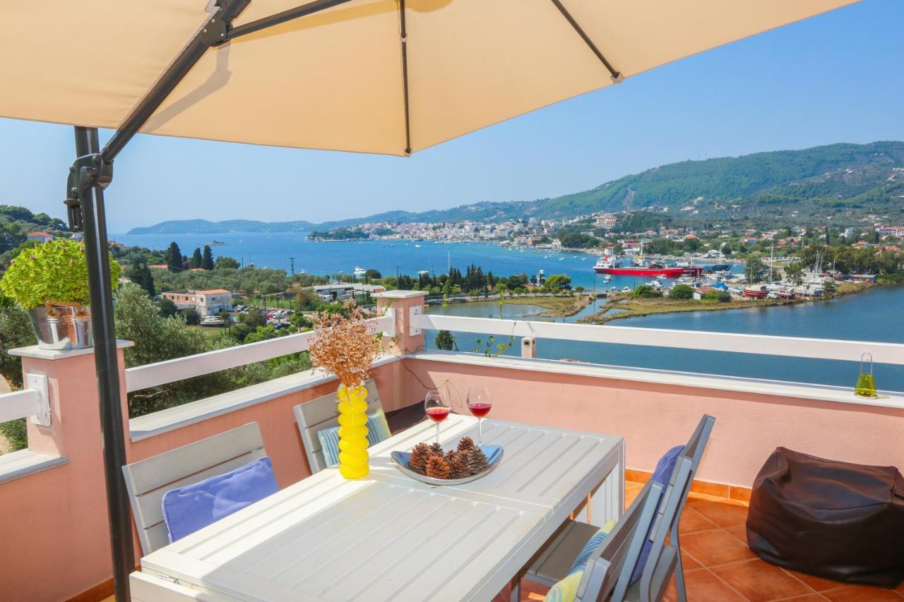 Skiathos Seaview Villa With Pool Punta ภายนอก รูปภาพ