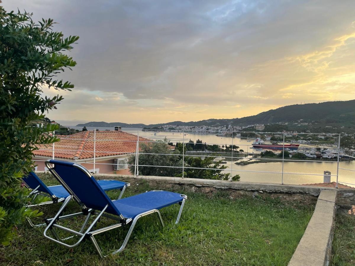 Skiathos Seaview Villa With Pool Punta ภายนอก รูปภาพ