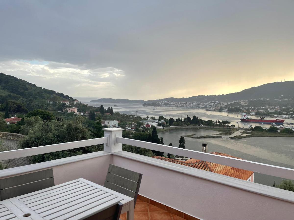 Skiathos Seaview Villa With Pool Punta ภายนอก รูปภาพ