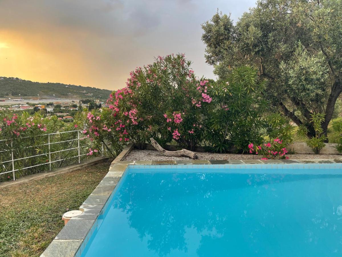 Skiathos Seaview Villa With Pool Punta ภายนอก รูปภาพ